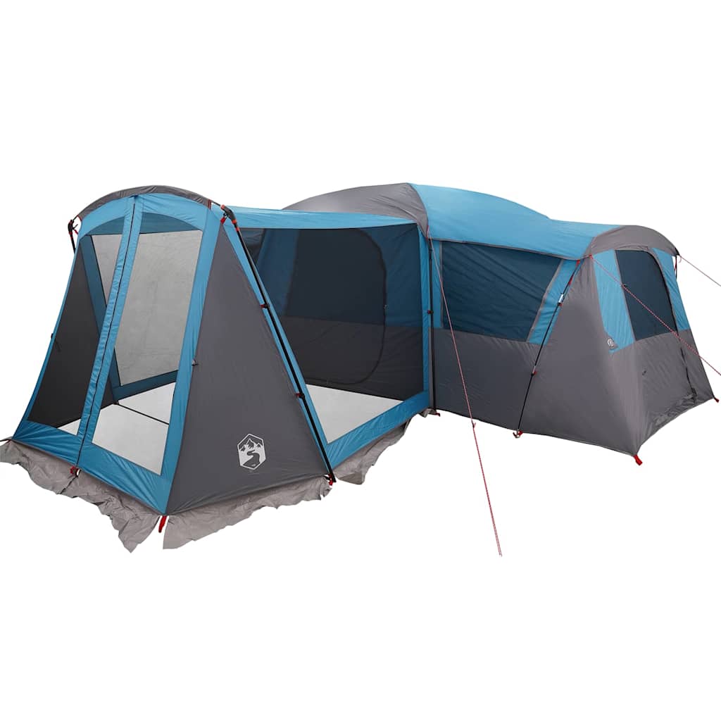 vidaXL Family Tent 20-Person 20-Person Blue and Grey - 745 x 700 x 217 cm