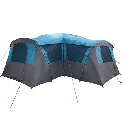 vidaXL Family Tent 20-Person 20-Person Blue and Grey - 745 x 700 x 217 cm