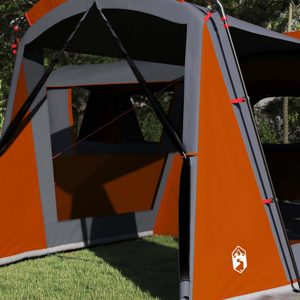 vidaXL Family Tent 20-Person 20-Person Grey and Orange - 745 x 700 x 217 cm
