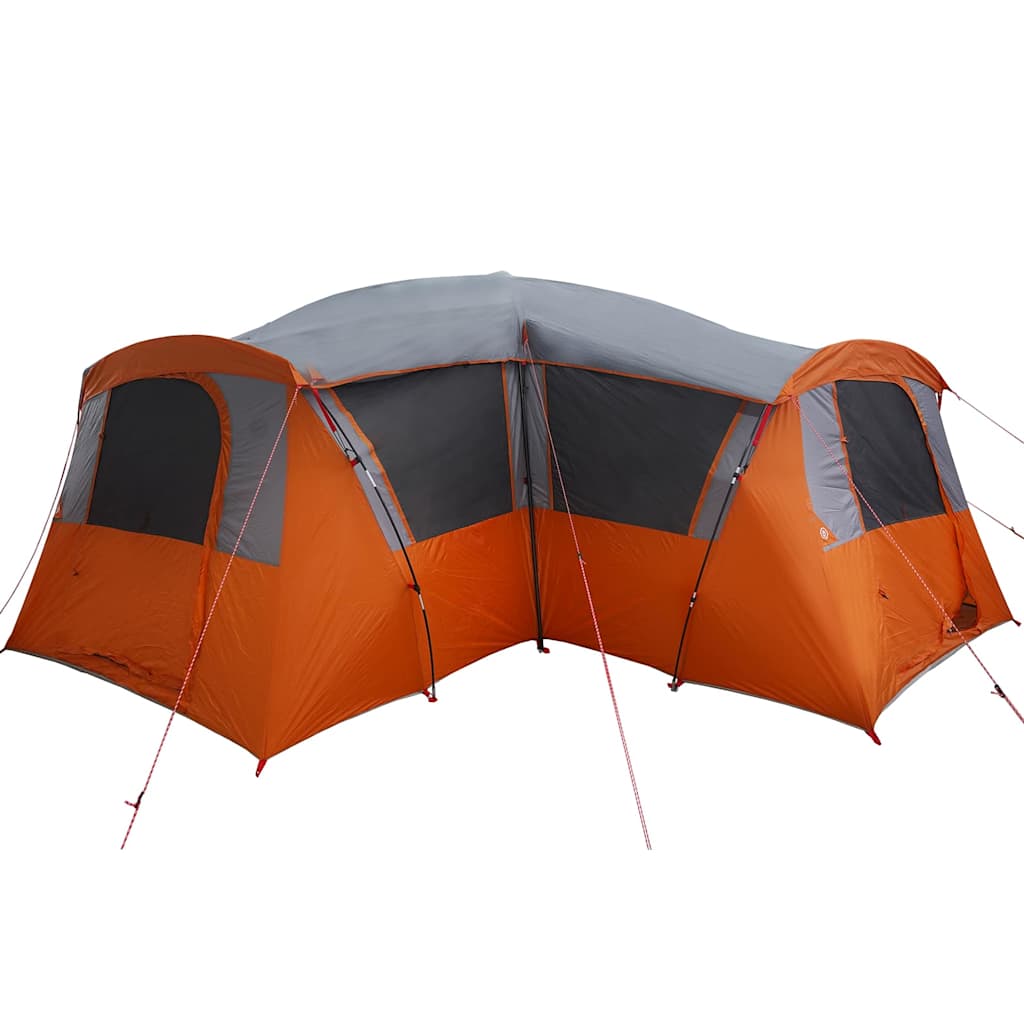 vidaXL Family Tent 20-Person 20-Person Grey and Orange - 745 x 700 x 217 cm