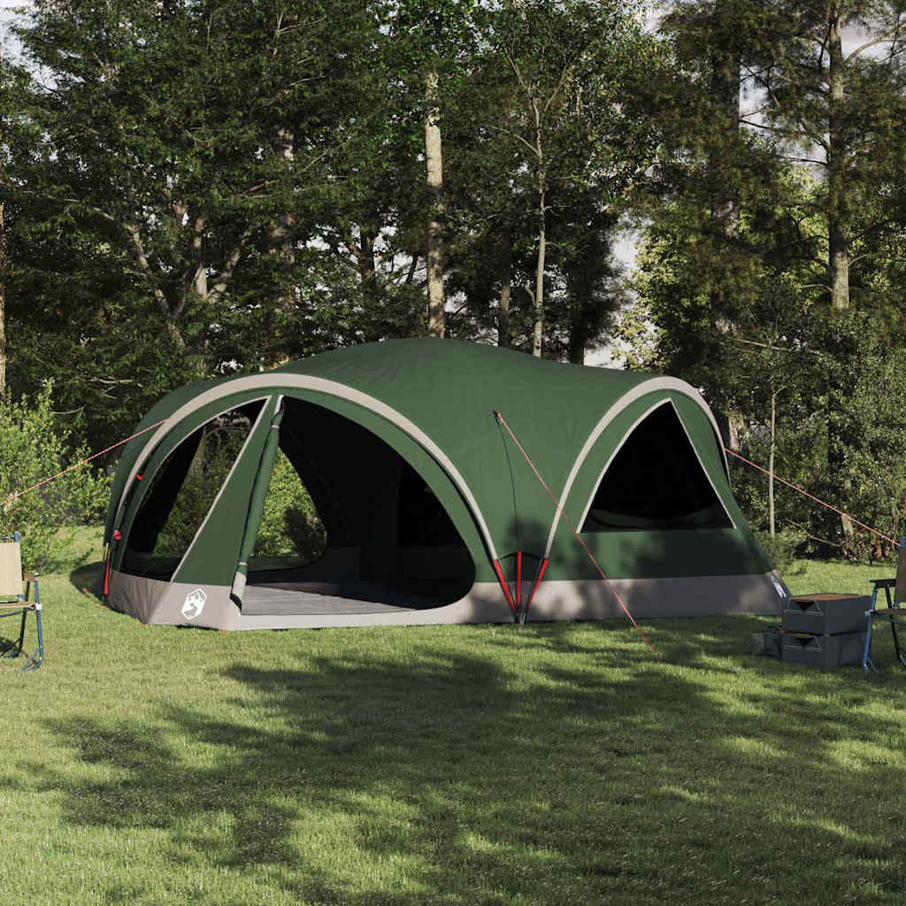 vidaXL Family Tent 10-Person Green and Grey 460 x 430 x 214 cm