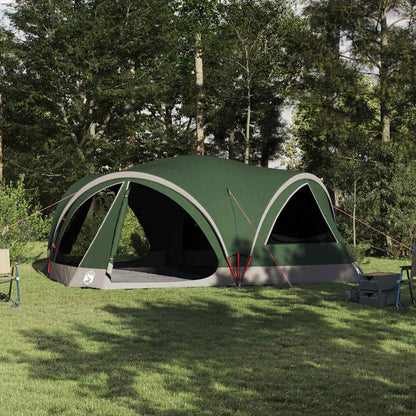 vidaXL Family Tent 10-Person Green and Grey 460 x 430 x 214 cm