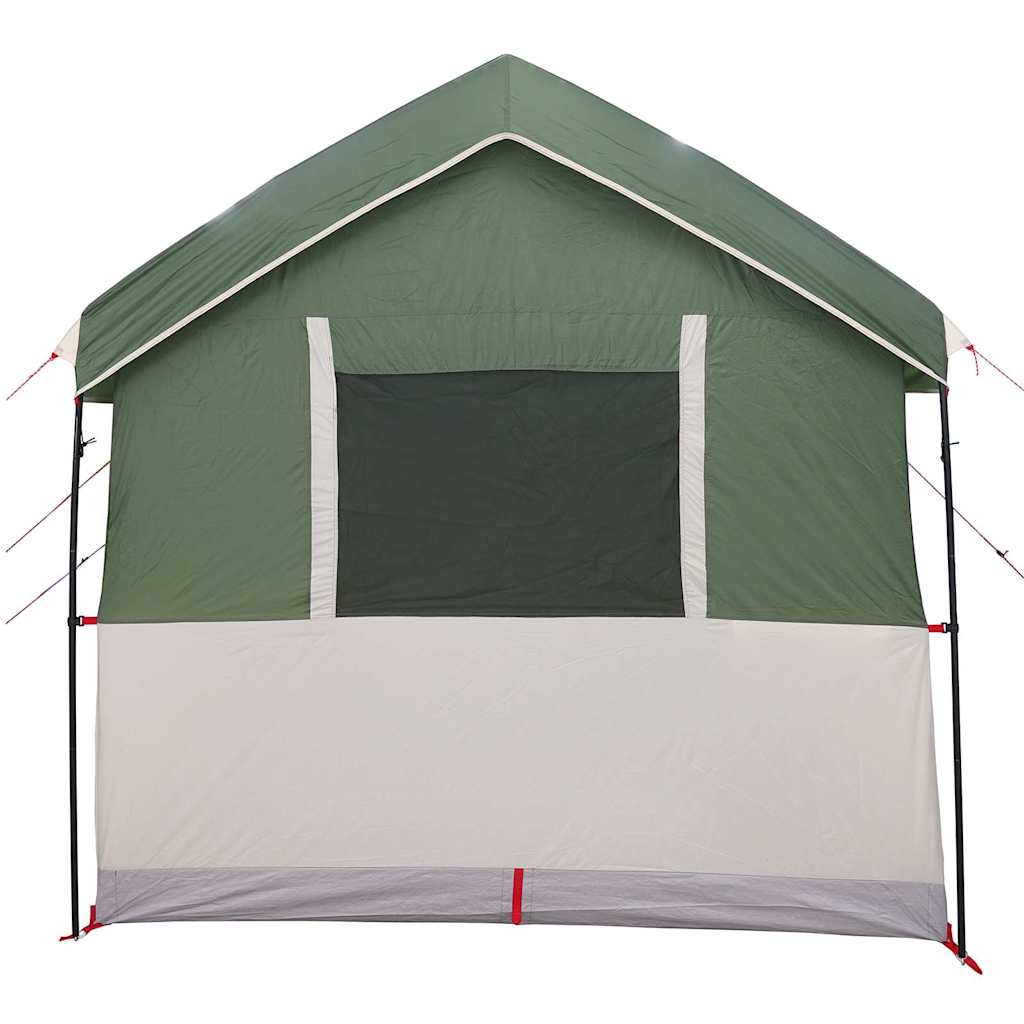 vidaXL Family Tent 4-Person 4-Person Green and White - 324 x 255 x 230 cm