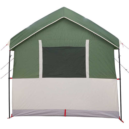 vidaXL Family Tent 4-Person 4-Person Green and White - 324 x 255 x 230 cm