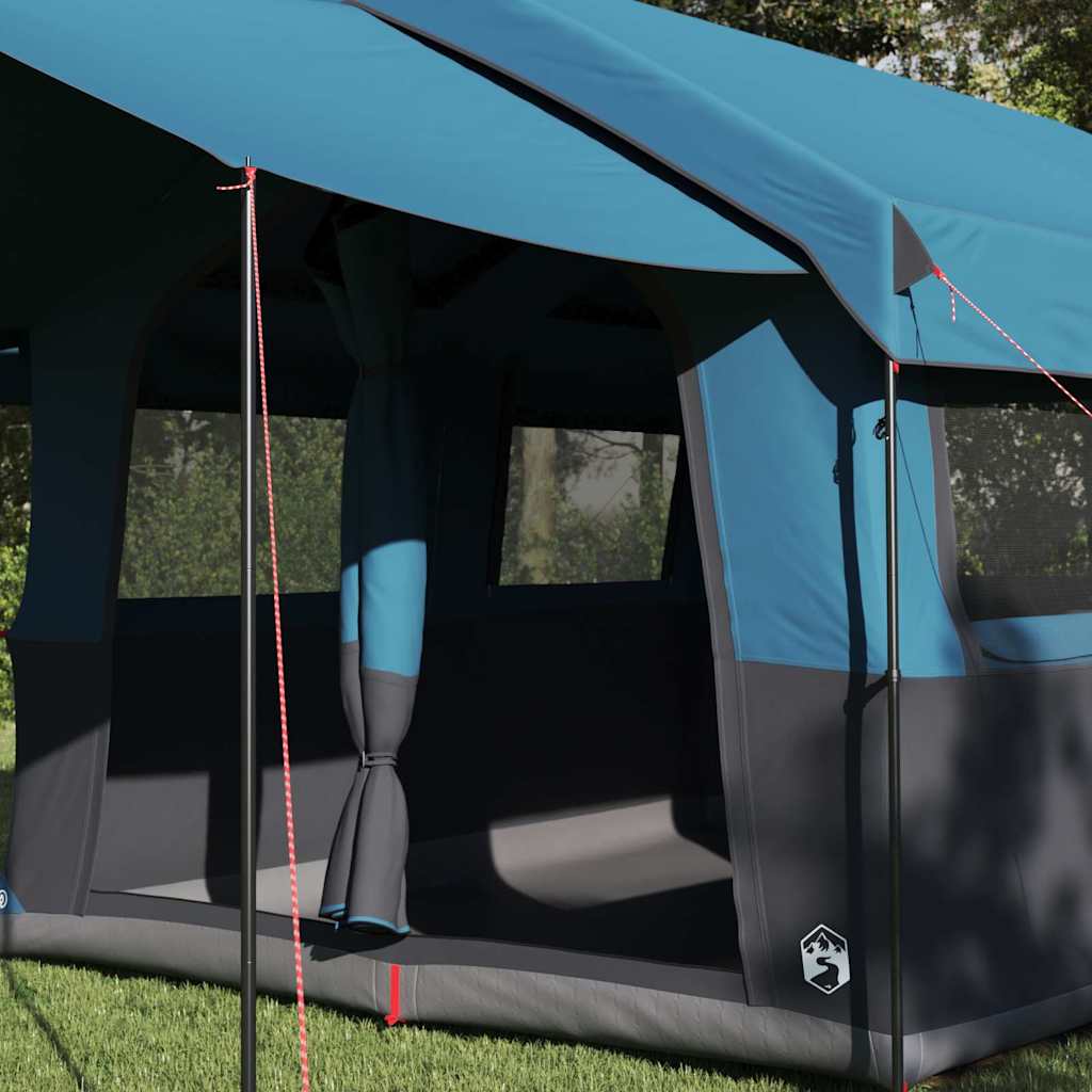 vidaXL Family Tent 4-Person 4-Person Blue and Grey - 324 x 255 x 230 cm