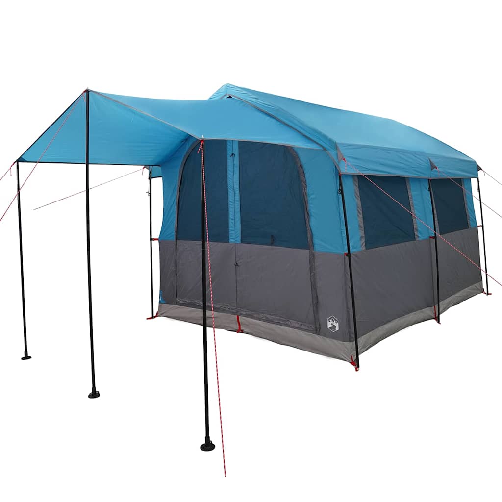 vidaXL Family Tent 4-Person 4-Person Blue and Grey - 324 x 255 x 230 cm