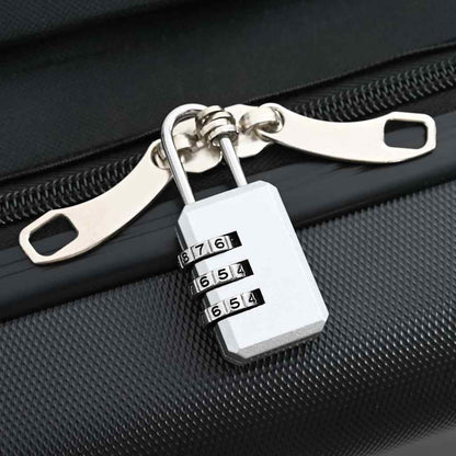 vidaXL Suitcase Folding with Lock Black 34 x 23 x 55.5 cm ABS Plastic