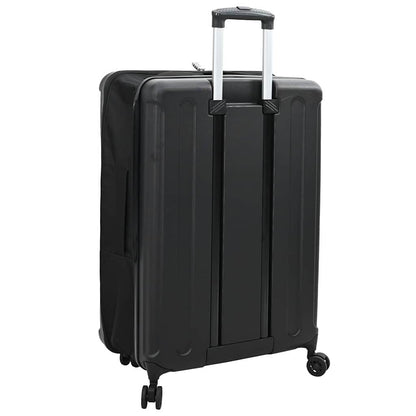 vidaXL Suitcase Folding with Lock Black 50 x 30 x 76 cm ABS Plastic