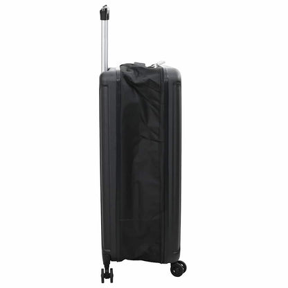 vidaXL Suitcase Folding with Lock Black 50 x 30 x 76 cm ABS Plastic