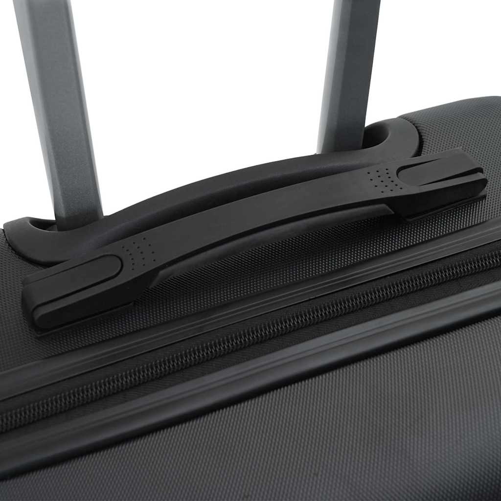 vidaXL Suitcase with Lock 3 pcs Black 50 x 31 x 78 cm ABS Plastic