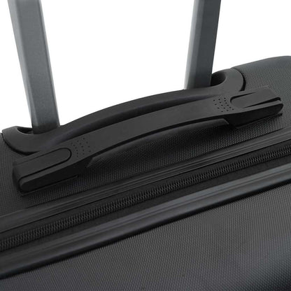 vidaXL Suitcase with Lock 3 pcs Black 50 x 31 x 78 cm ABS Plastic