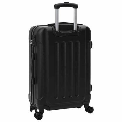 vidaXL Suitcase with Lock 3 pcs Black 50 x 31 x 78 cm ABS Plastic
