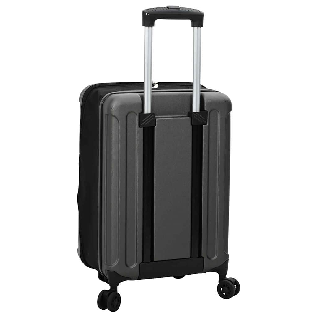 vidaXL Suitcase Folding Dark grey 34 x 23 x 55.5 cm ABS Plastic