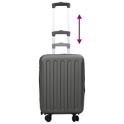 vidaXL Suitcase Folding Dark grey 34 x 23 x 55.5 cm ABS Plastic