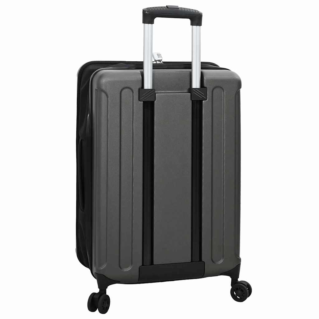vidaXL Suitcase Folding Dark grey 43 x 27 x 66 cm ABS Plastic