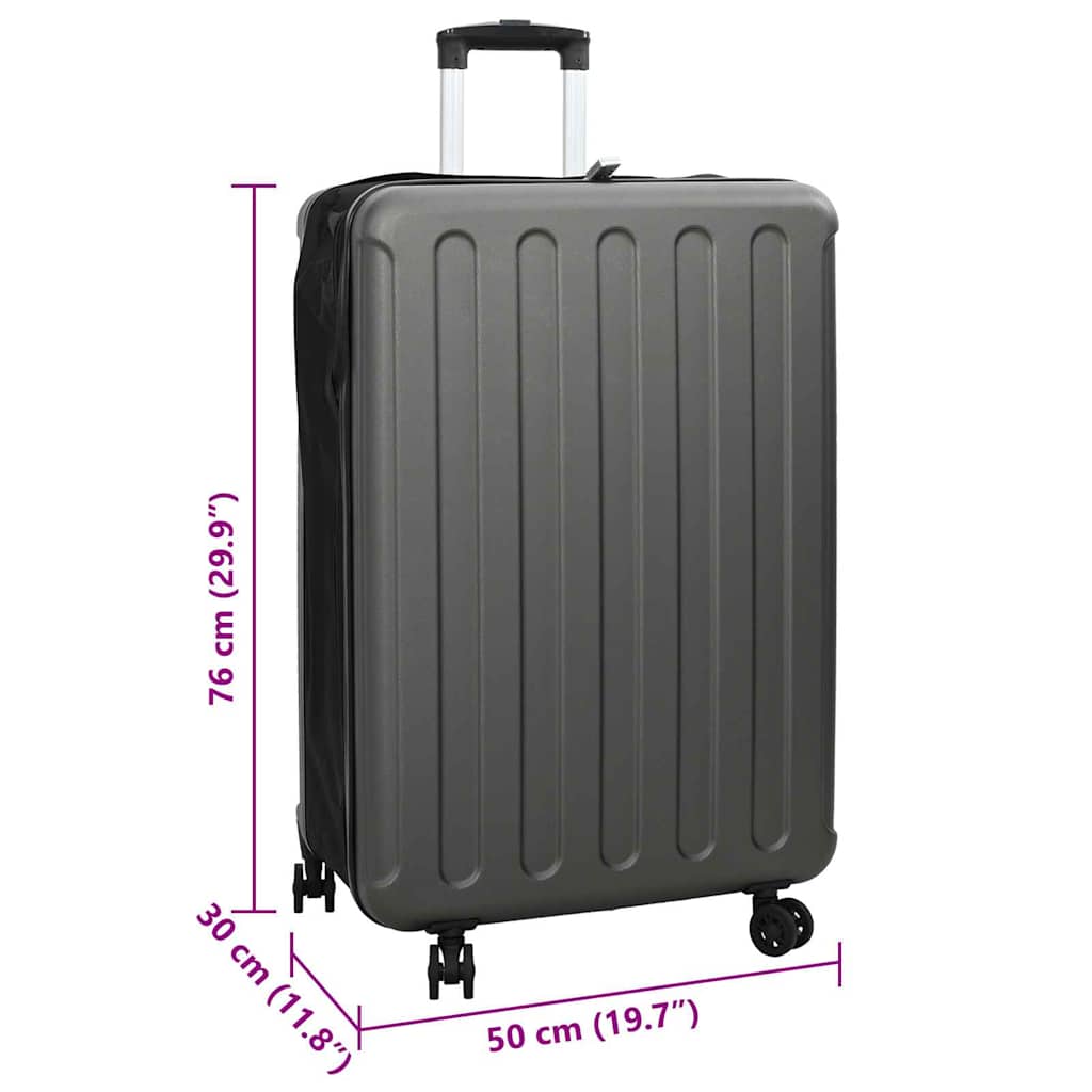 vidaXL Suitcase Folding Dark grey 50 x 30 x 76 cm ABS Plastic