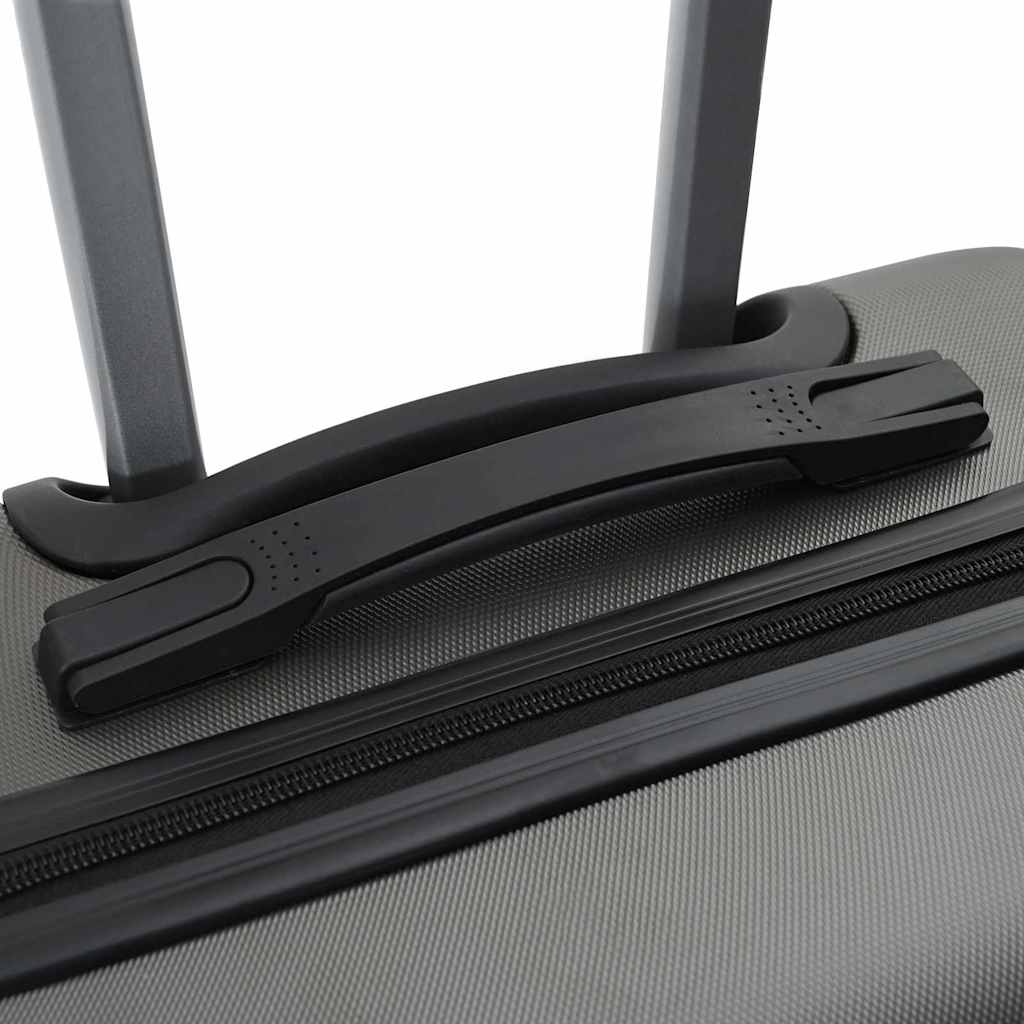 vidaXL Suitcase with Lock 3 pcs Dark Grey 50 x 31 x 78 cm ABS Plastic