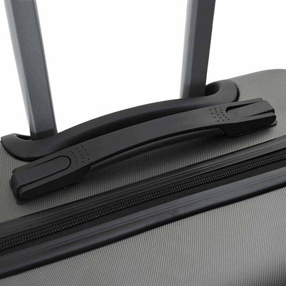 vidaXL Suitcase with Lock 3 pcs Dark Grey 50 x 31 x 78 cm ABS Plastic