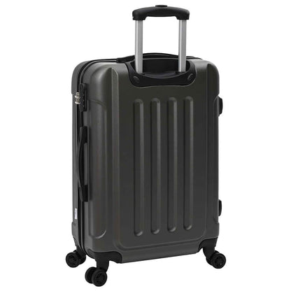 vidaXL Suitcase with Lock 3 pcs Dark Grey 50 x 31 x 78 cm ABS Plastic