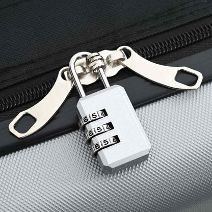 vidaXL Suitcase Folding with Lock Silver 43 x 27 x 66 cm ABS Plastic