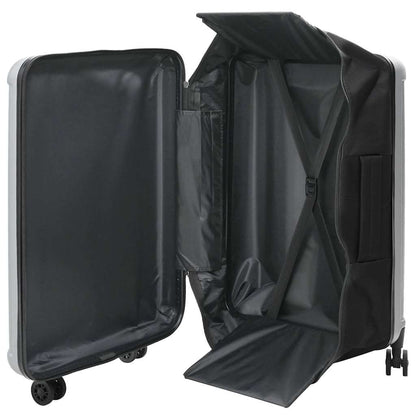 vidaXL Suitcase Folding with Lock Silver 50 x 30 x 76 cm ABS Plastic