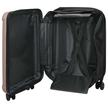 vidaXL Suitcase Folding Rose gold 34 x 23 x 55.5 cm ABS Plastic