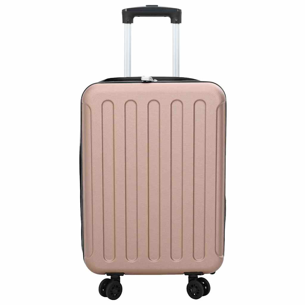 vidaXL Suitcase Folding Rose gold 34 x 23 x 55.5 cm ABS Plastic