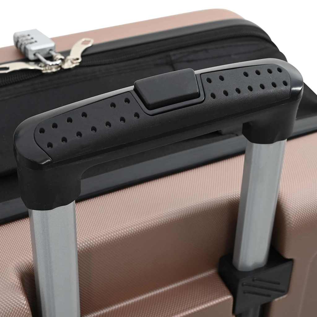 vidaXL Suitcase Folding Rose gold 43 x 27 x 66 cm ABS Plastic