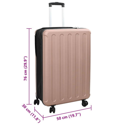 vidaXL Suitcase Folding Rose gold 50 x 30 x 76 cm ABS Plastic