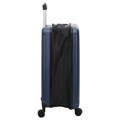 vidaXL Suitcase Folding Dark blue 34 x 23 x 55.5 cm ABS Plastic