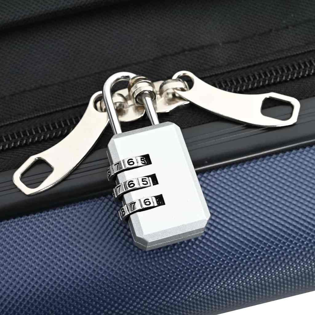 vidaXL Suitcase Folding Dark blue 43 x 27 x 66 cm ABS Plastic