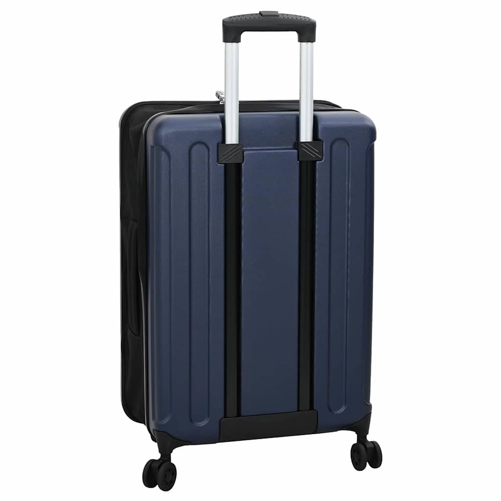 vidaXL Suitcase Folding Dark blue 43 x 27 x 66 cm ABS Plastic
