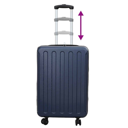 vidaXL Suitcase Folding Dark blue 43 x 27 x 66 cm ABS Plastic