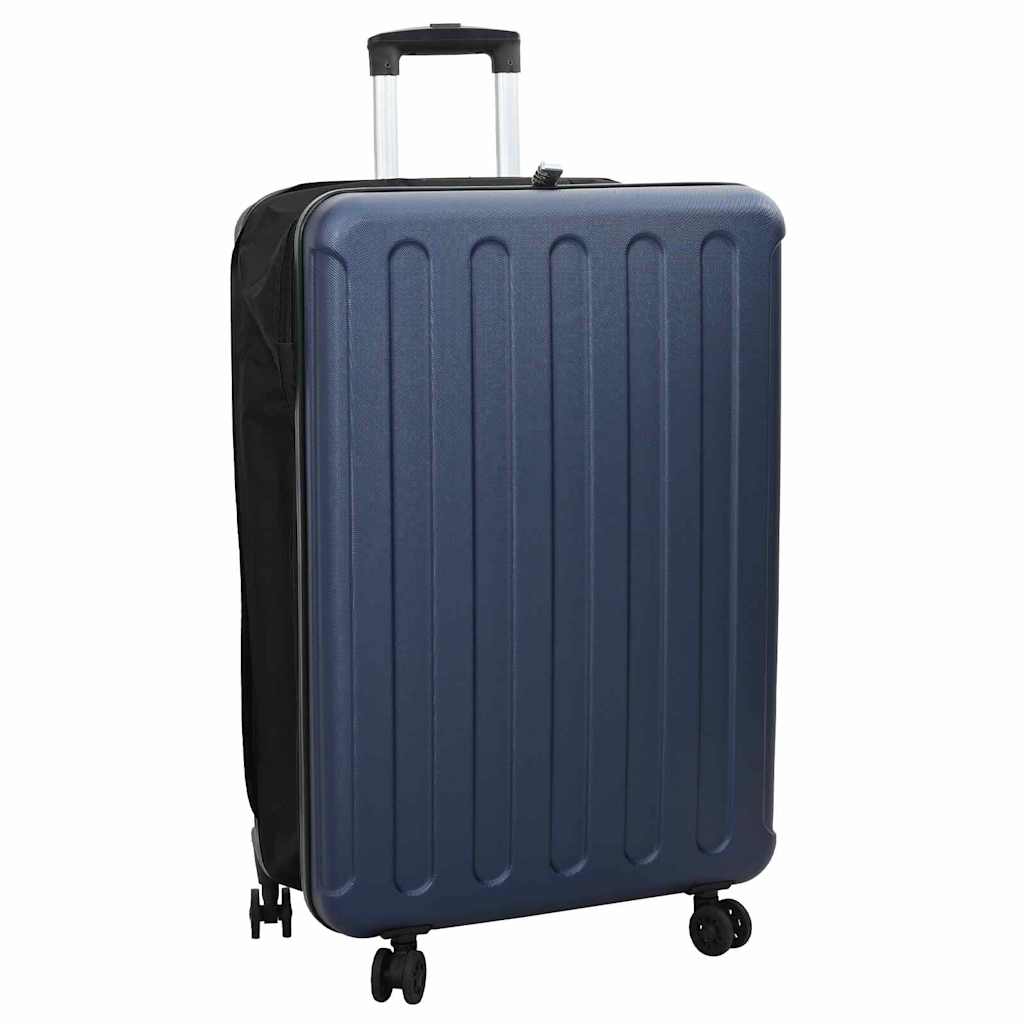 vidaXL Suitcase Folding Dark blue 50 x 30 x 76 cm ABS Plastic