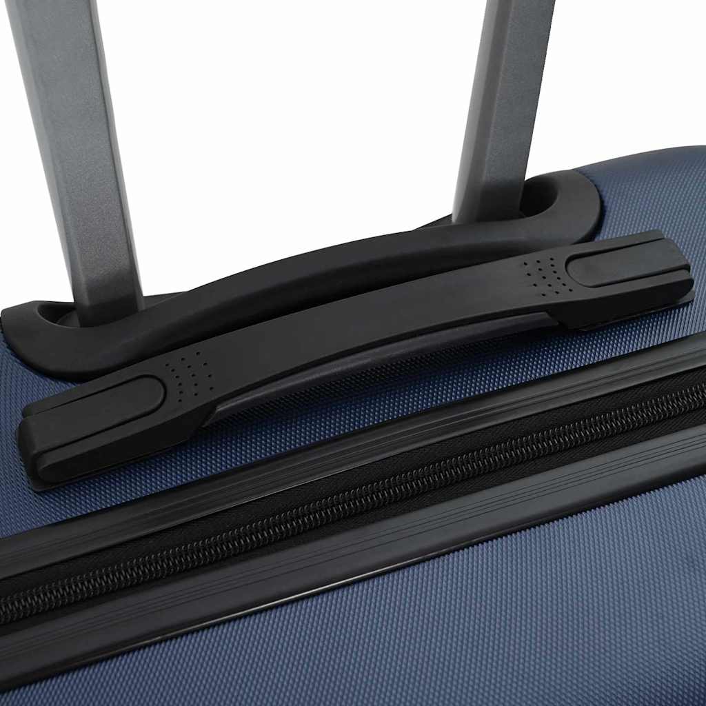 vidaXL Suitcase with Lock 3 pcs Dark Blue 50 x 31 x 78 cm ABS Plastic