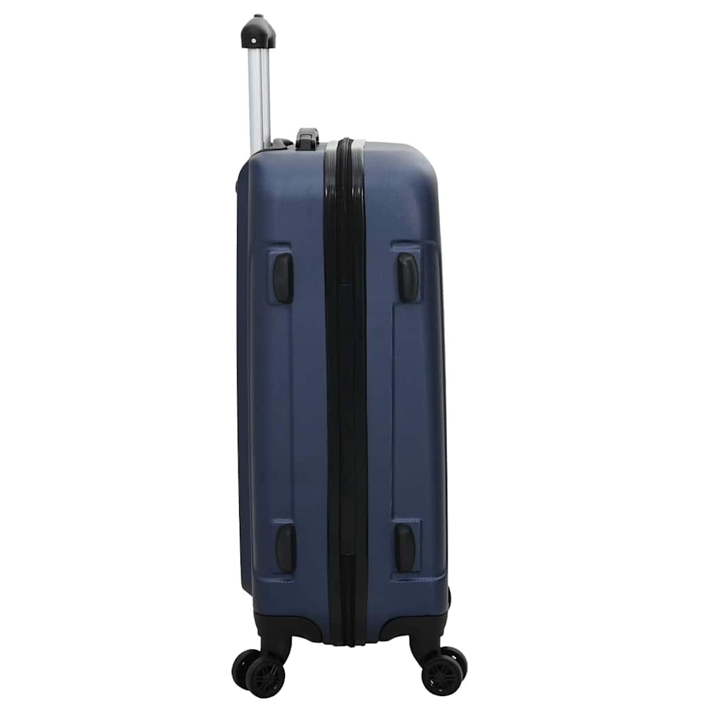 vidaXL Suitcase with Lock 3 pcs Dark Blue 50 x 31 x 78 cm ABS Plastic