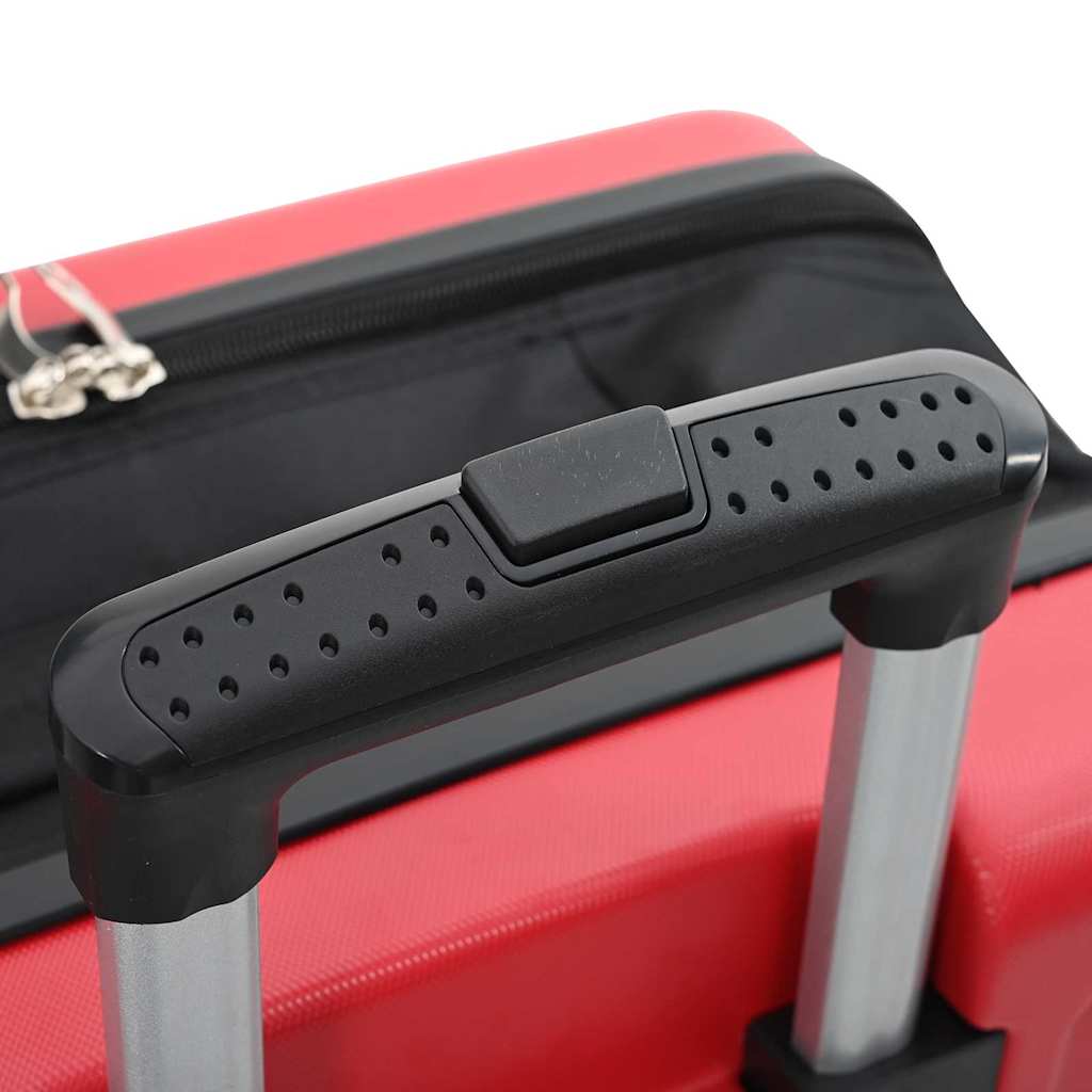 vidaXL Suitcase Folding with Lock Red 43 x 27 x 66 cm ABS Plastic