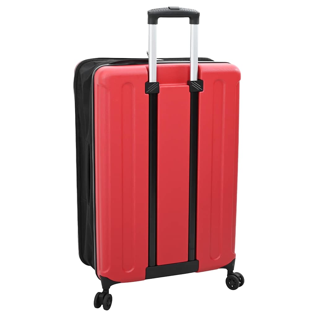 vidaXL Suitcase Folding with Lock Red 50 x 30 x 76 cm ABS Plastic