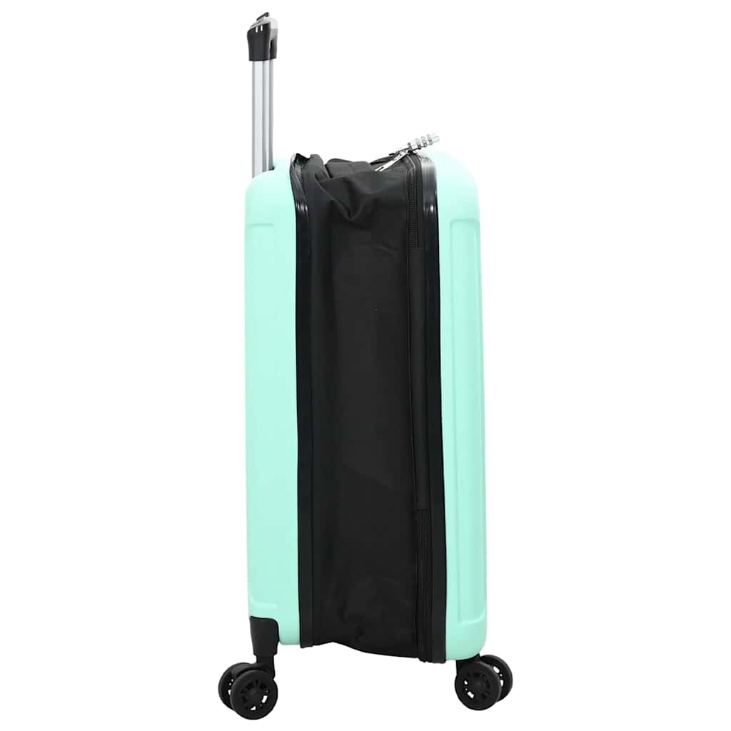 vidaXL Suitcase Folding Mint green 43 x 27 x 66 cm ABS Plastic