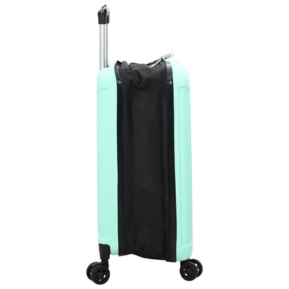 vidaXL Suitcase Folding Mint green 43 x 27 x 66 cm ABS Plastic