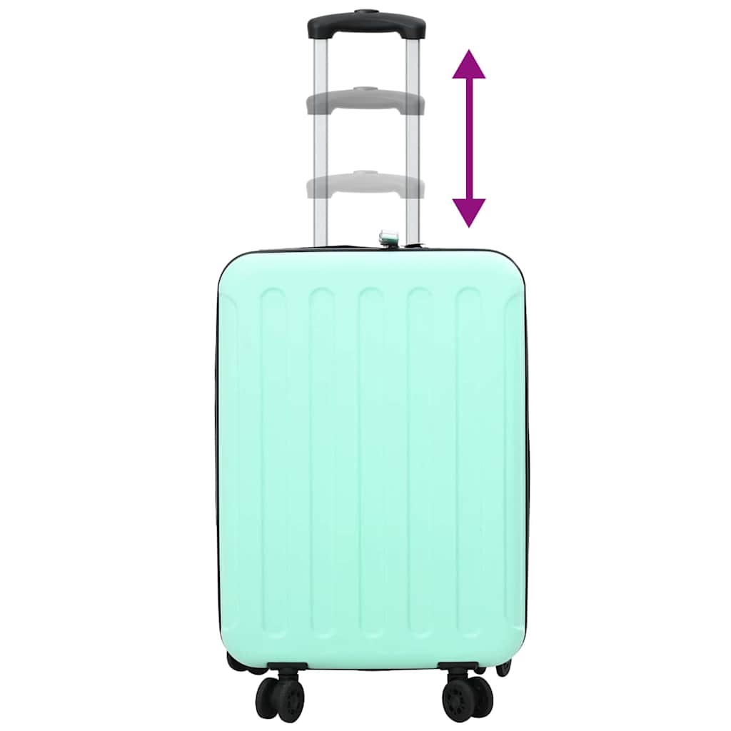 vidaXL Suitcase Folding Mint green 50 x 30 x 76 cm ABS Plastic