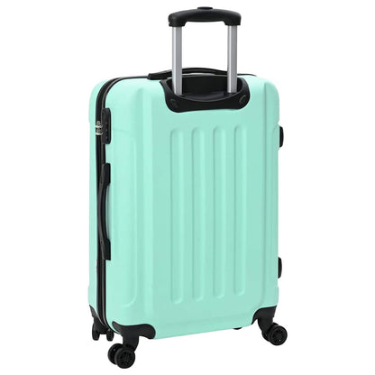 vidaXL Suitcase with Lock 3 pcs Mint Green 50 x 31 x 78 cm ABS Plastic