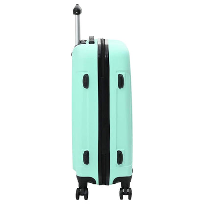 vidaXL Suitcase with Lock 3 pcs Mint Green 50 x 31 x 78 cm ABS Plastic
