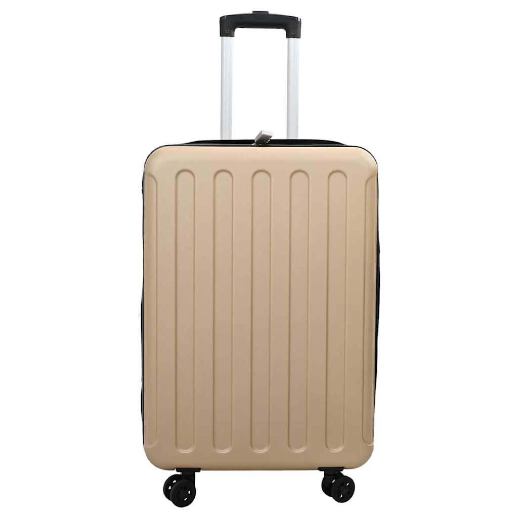 vidaXL Suitcase Folding Champagne 34 x 23 x 55.5 cm ABS Plastic - Beige