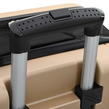 vidaXL Suitcase Folding Champagne 43 x 27 x 66 cm ABS Plastic - Beige