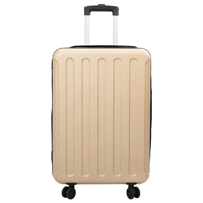 vidaXL Suitcase Folding Champagne 43 x 27 x 66 cm ABS Plastic - Beige