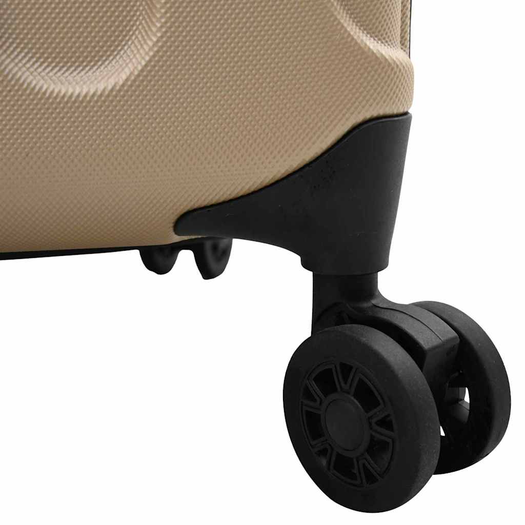 vidaXL Suitcase Folding Champagne 50 x 30 x 76 cm ABS Plastic - Beige