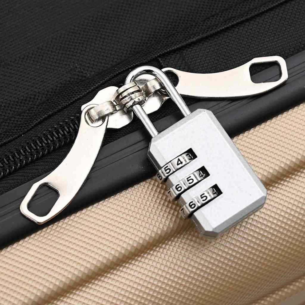 vidaXL Suitcase Folding Champagne 50 x 30 x 76 cm ABS Plastic - Beige