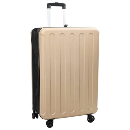 vidaXL Suitcase Folding Champagne 50 x 30 x 76 cm ABS Plastic - Beige