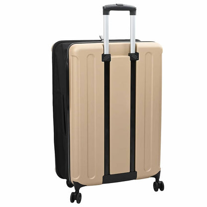 vidaXL Suitcase Folding Champagne 50 x 30 x 76 cm ABS Plastic - Beige